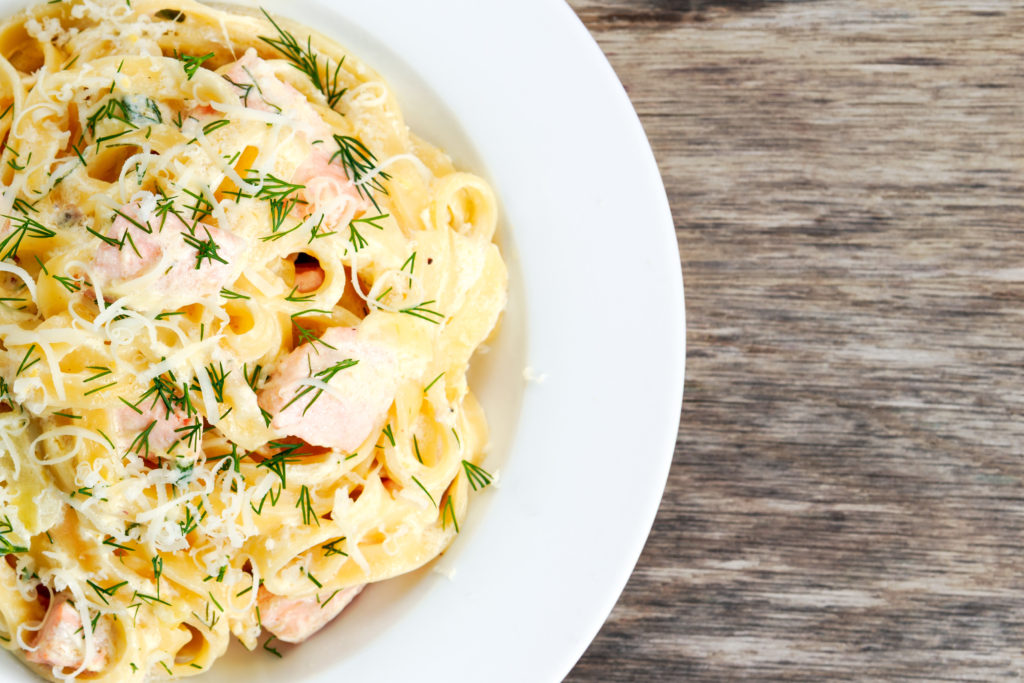 salmon pasta